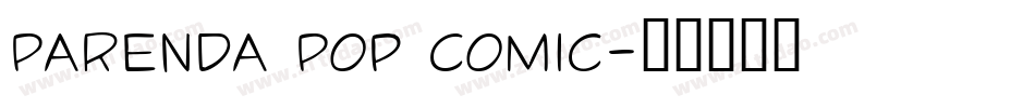 Parenda Pop Comic字体转换